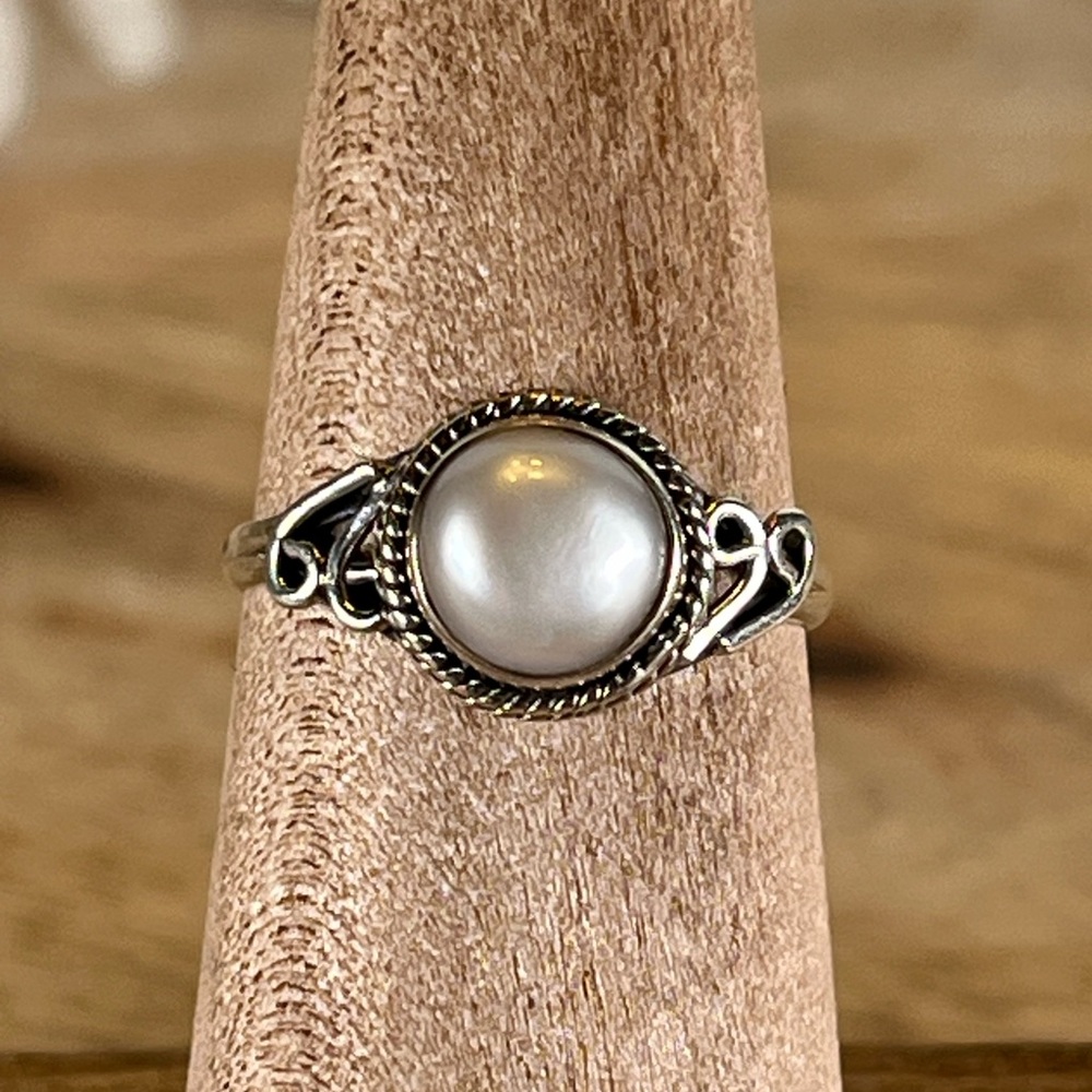 Solid Stamped 925 Sterling Silver Freshwater Pear… - image 8